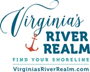 Virginia's river realm anchor logo find your shoreline