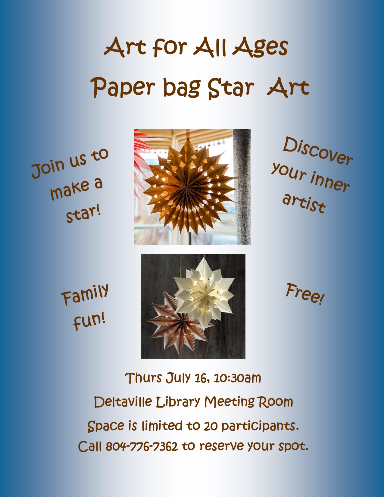 Paper Bag Star Art