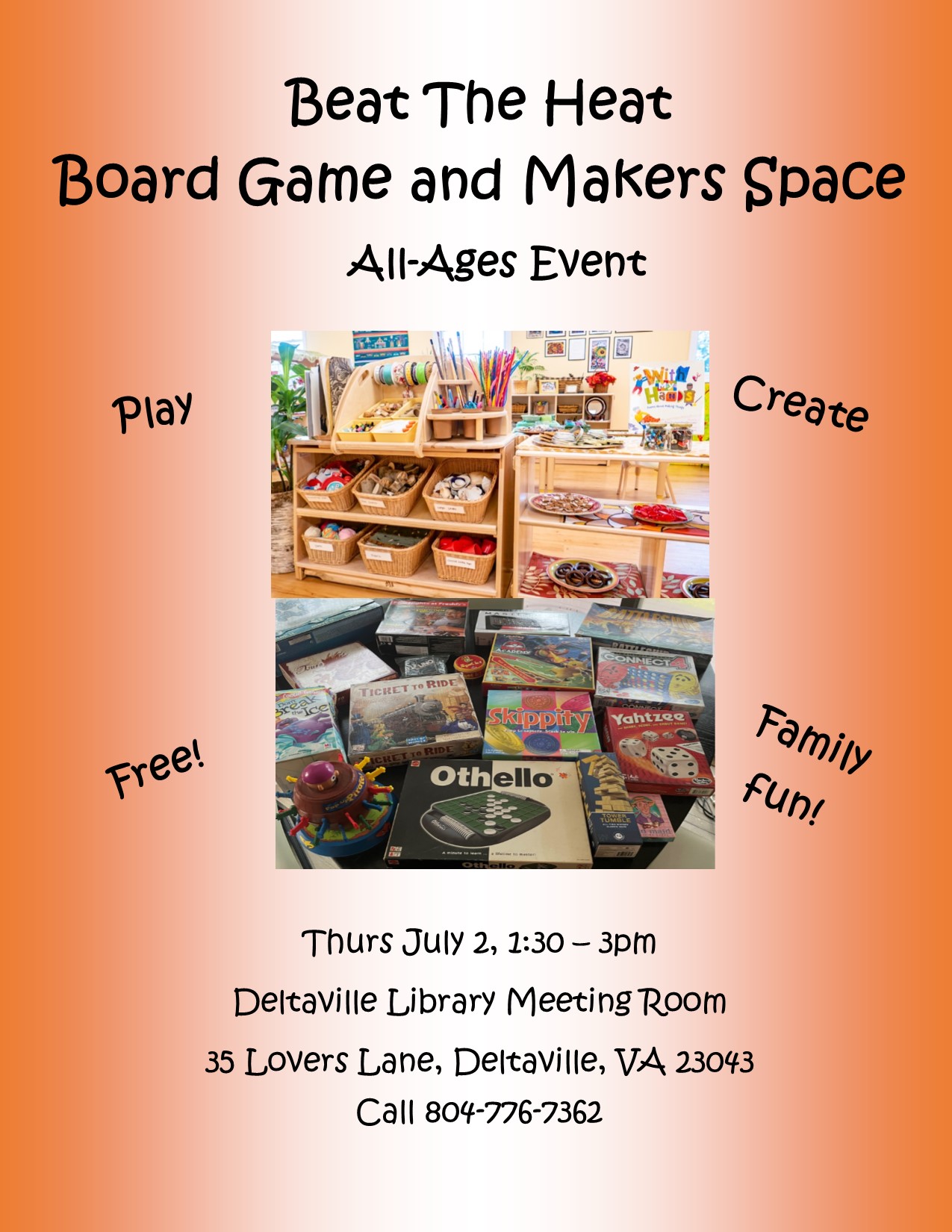 Beat the Heat Board Games and Makers Space