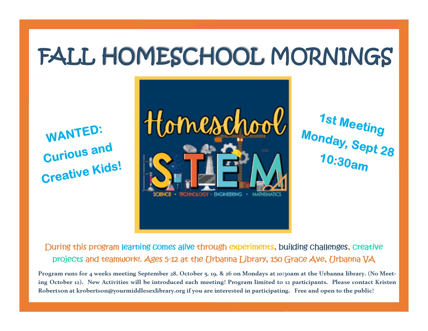 Fall Home School Mornings